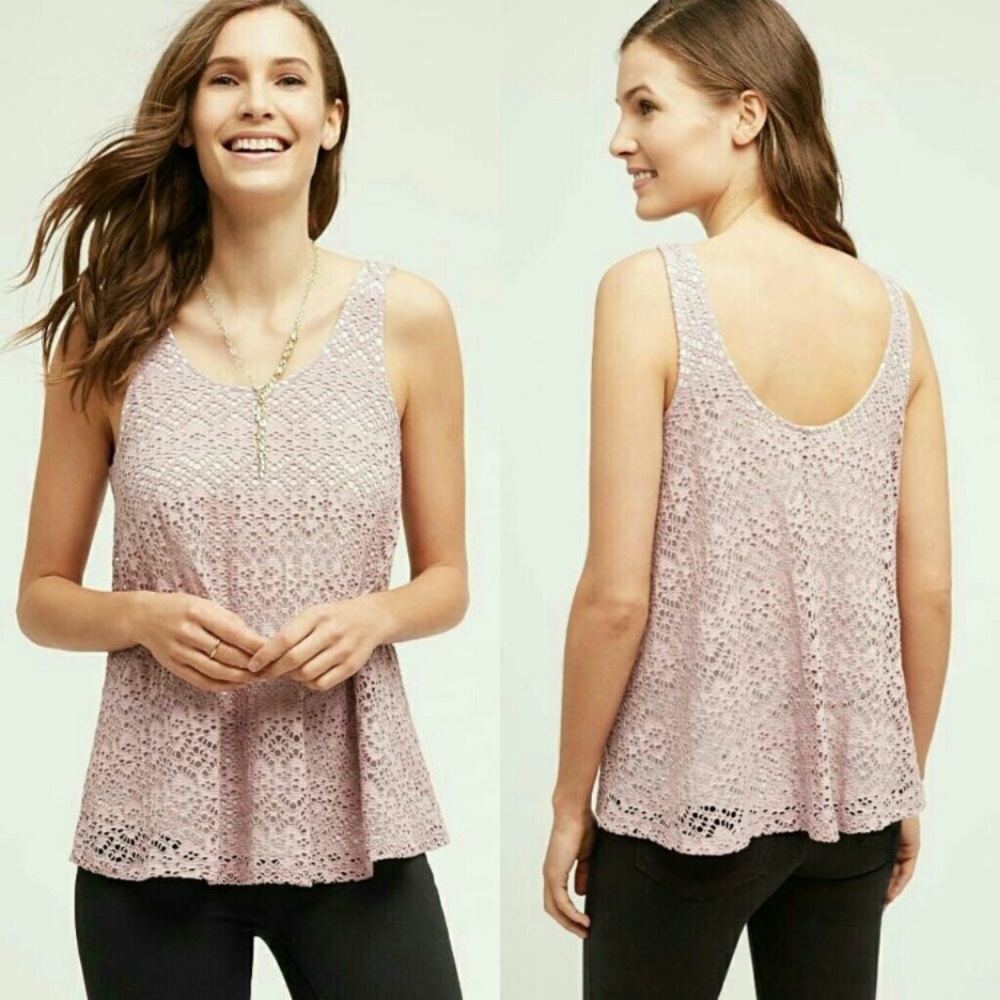 Anthropologie lavender swing tank XS